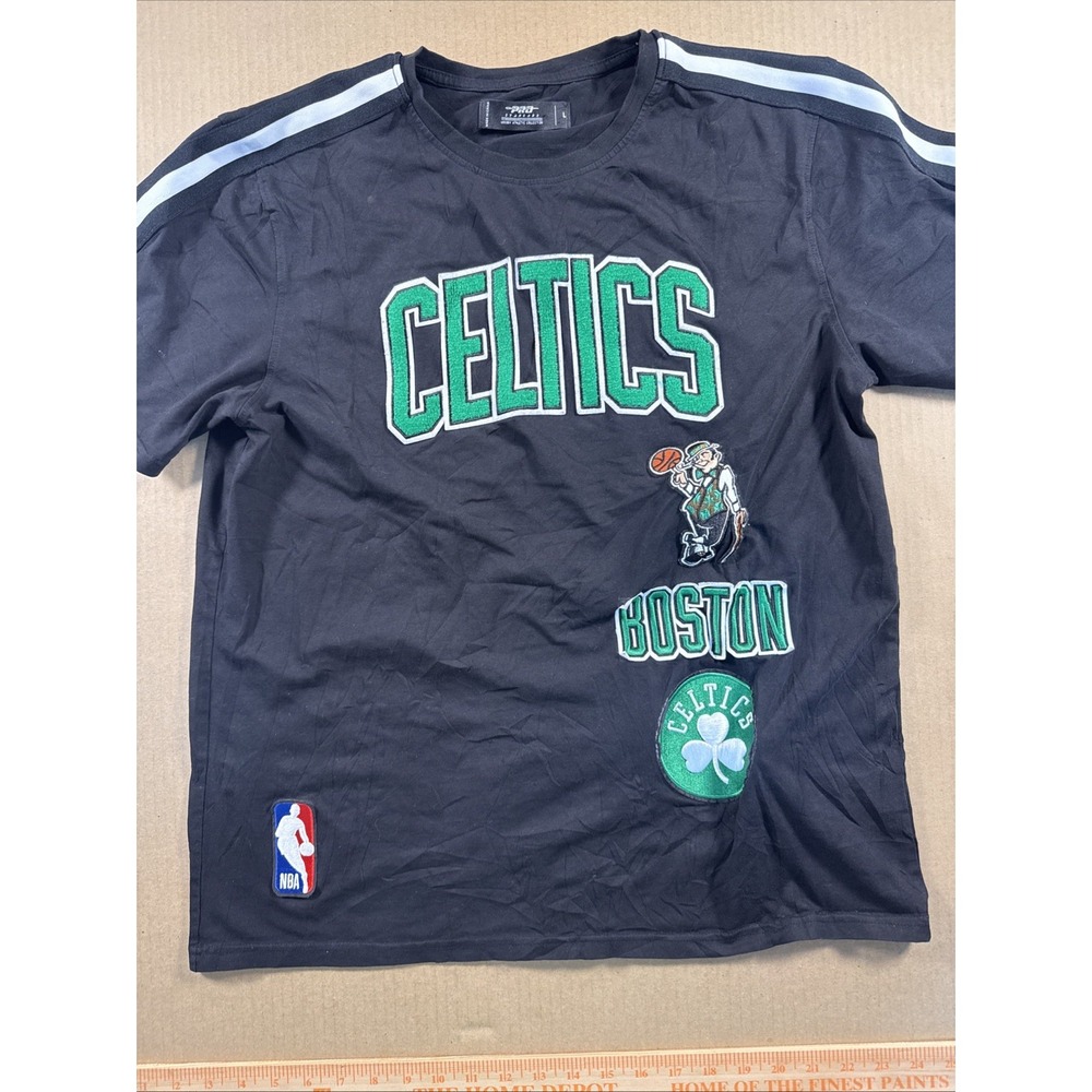 Pro Standard Boston Celtics NBA Shirt Black‎ Size Mens Large - Stitched/patches